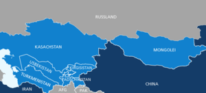 Karte von Zentralasien