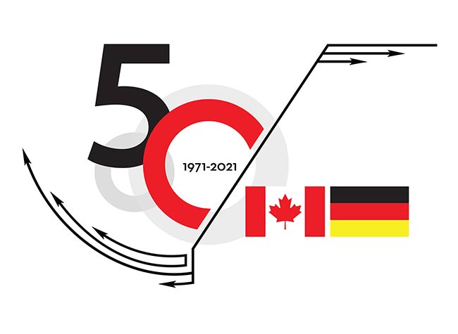 Logo 50 Jahre Kanada-Deutschland